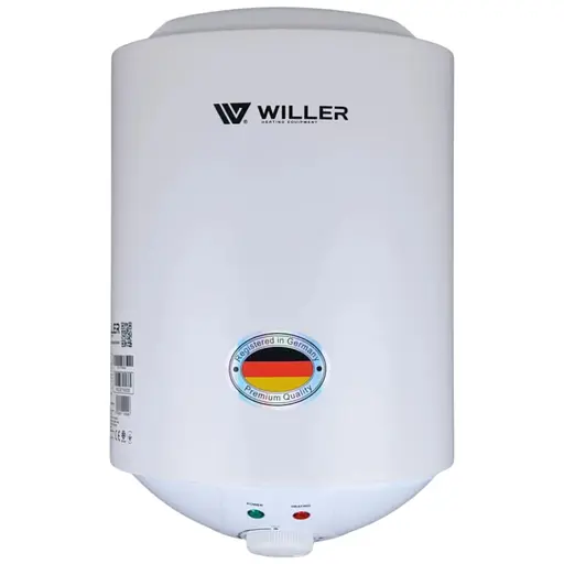 Водонагреватель Willer Palermo, 1500 Вт, мокрый ТЭН, 10 л, Slim, вертикальный, белый (AEV-10R) - фото 1