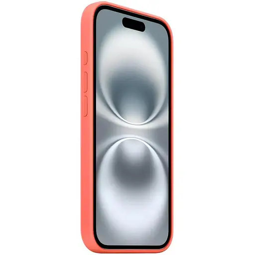 Чохол Epik Silicone case AAA with Magsafe and Animation button для Apple iPhone 16, 6.1 Tangerine - фото 3