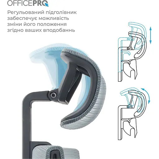 Офісне крісло OfficePro Elegant OC600-B-DG-DG Black/Dark Gray [148650] - фото 12