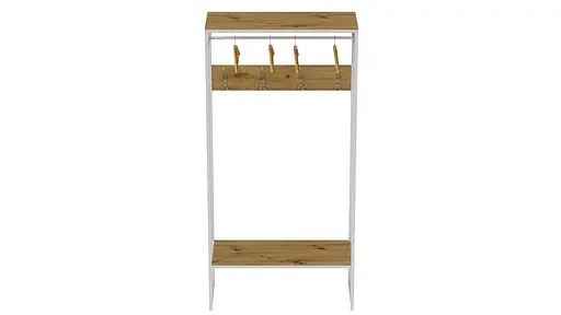 Вешалка напольная Ferrum-decor Трелис 14 180x90x38 белый ДСП Дуб Артизан 16мм (FRD-104351) - фото 4