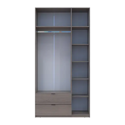 Распашный Шкаф для одежды Doros Лукас Канноло/Канноло 3 ДСП 120х50х240 (44900368) - фото 5