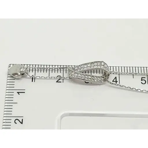 Срібне кольє Золотий квартал з фіанітами. Артикул 317319 40 - фото 4