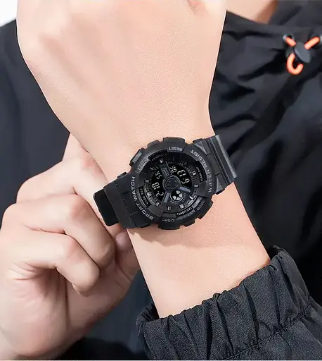 Чоловічий спортивний годинник Skmei 1828 (Чорний) - фото 9