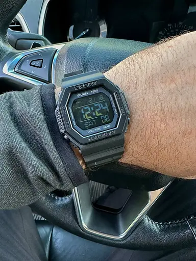 Мужские часы Skmei Military Black - фото 4