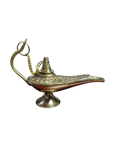 Чарівна лампа Алладіна золотиста 8,5х4,5х3см - фото 1