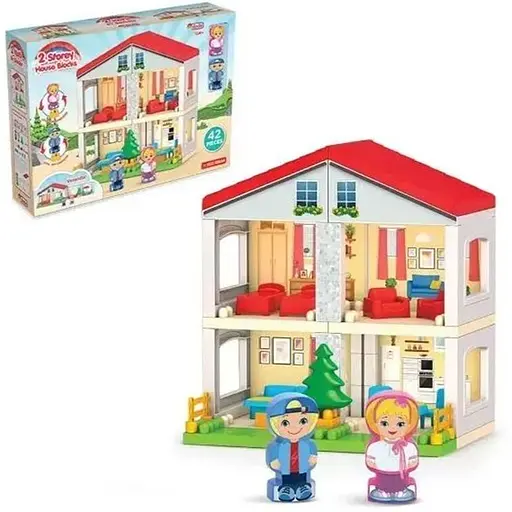Конструктор Dede Двоповерховий будиночок 42 елементи (3234)