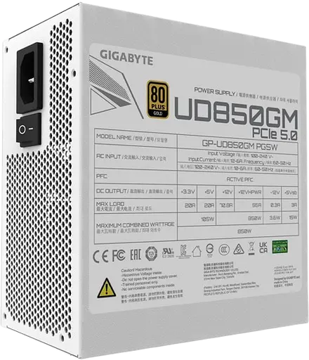 Блок питания Gigabyte GP-UD850GM PG5W 850W 80+ Gold - фото 5