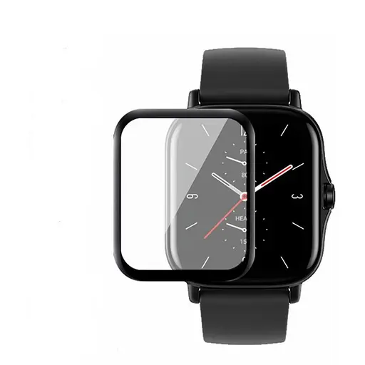 Защитная пленка Amazfeel для смарт-часов Amazfit GTS/GTS2 с рамкой (2 шт.)