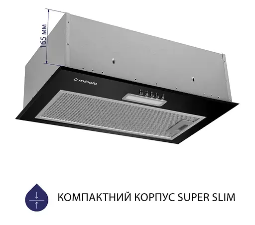 Вытяжка Minola HBI 5614 BL 1000 LED полностью встраиваемая - фото 2
