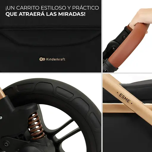 Універсальна коляска 2 в 1 Kinderkraft Esme Black (KSESME00BLK2000) - фото 5