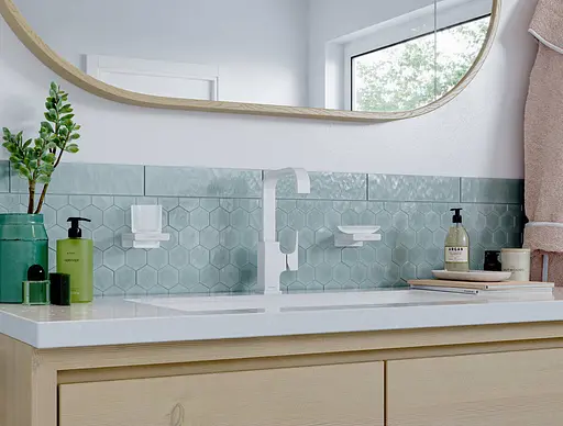 Мильниця підвісна Hansgrohe AddStoris Matt White/скло 41746700, Білий матовий - фото 4