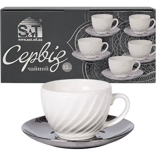 Сервиз чайный S&T Silver Hayatti 12 предметов (04-001-008) - фото 1