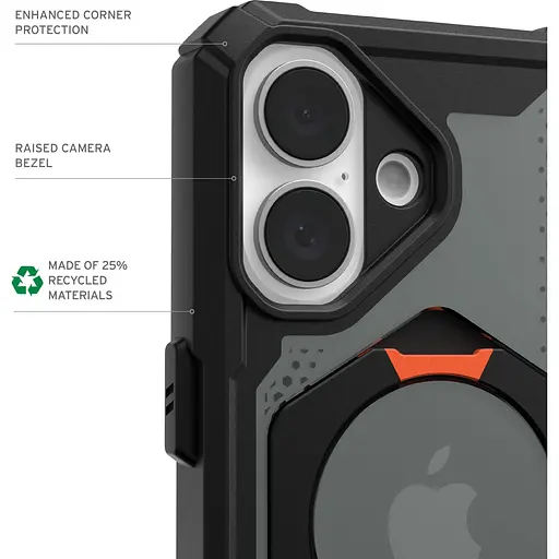 Оригінальний протиударний чохол UAG Plasma XTE MagSafe для iPhone 16 Plus Black 114473114097 - фото 14