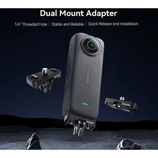 Адаптер на крепление Telesin S7-JBK-05 для Insta360 X4/X5 (142222) - фото 11