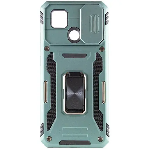 Ударопрочный чехол Epik Camshield Army Ring для Xiaomi Redmi 9C/10A Зеленый / Light Green