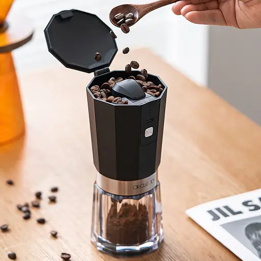 Кавомолка бездротова Circle Joy Electric Coffee Grinder (CJ-EG05) Silver - фото 5