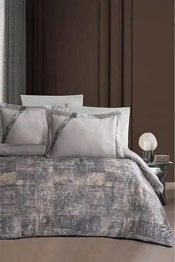 Постільна білизна Boss Grey Сатин Luoca Patisca pbe0051257 - фото 1