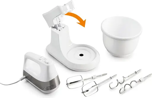 Gorenje Міксер стаціонарний 500 Вт насадки-4, чаша-пластик, 3л, білий - фото 7