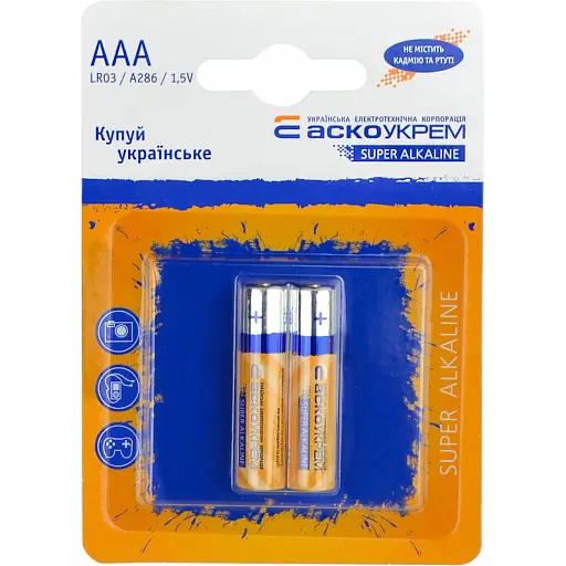 Элемент питания Brille щелочной AАА.LR03.BL2 Аско.LR03.BL2