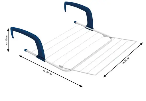 Сушилка для белья навесная Casa Si Hot Plus White (CS92733H06) - фото 3