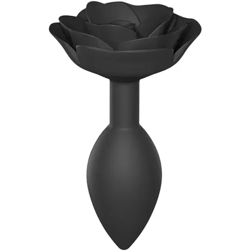 Силіконова анальна пробка Love To Love Open Roses L size Black Onyx