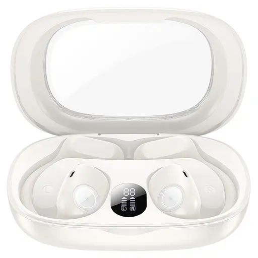 Бездротові TWS навушники Hoco EA1 Spectrum Milky White - фото 2