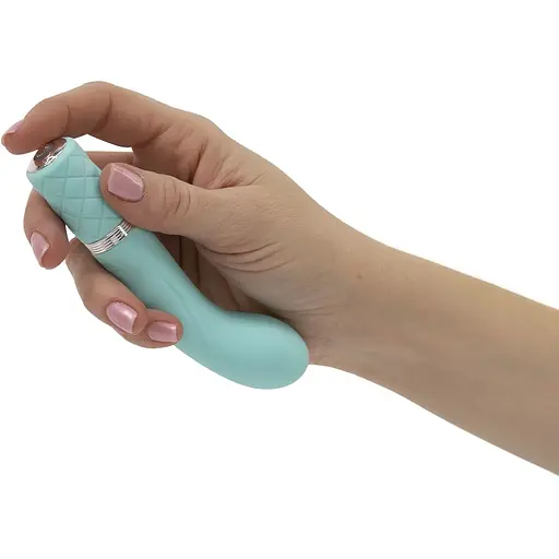 Роскошный вибратор Pillow Talk - Racy Teal с кристаллом Сваровски - фото 4