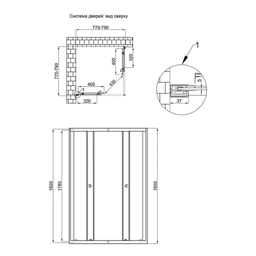 Душевая кабина Qtap Presto CRM1088SP5, стекло Pear 5 мм, без поддона - фото 10