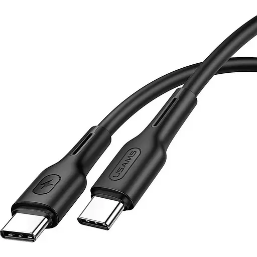 Кабель Usams US-SJ459 USB-C to USB-C 100W 1.2m Black (SJ459USB01) [153970] - фото 2
