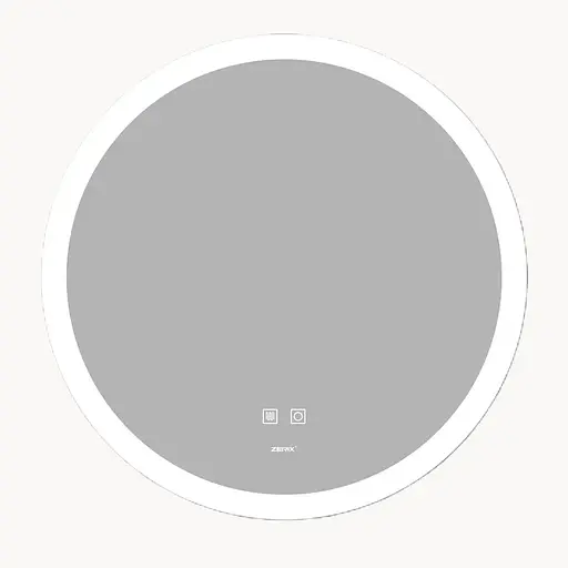 Дзеркало Zerix Solo MC02-80 з LED Touch, Anti-fog, димером, регулятором яскравості ZX6066 - фото 1