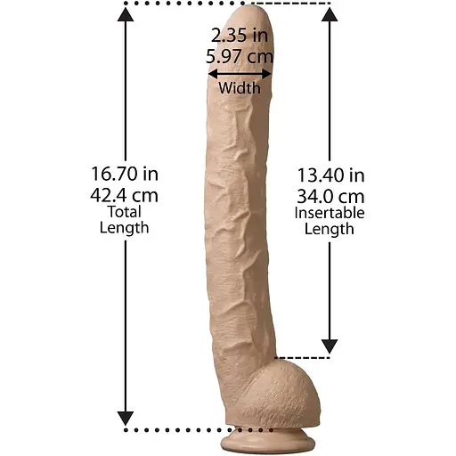 Фалоімітатор Doc Johnson Dick RambOne Cock White - фото 4