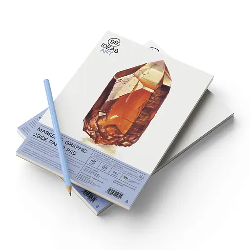 Склейка для маркеров А4 15 листов, 220 г/м2, двусторонняя бумага, 99IDEA9-DSMPA4 - фото 2