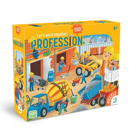 Пазл дитячий "Професії. Будівельник" DoDo Toys 300703, 150 елементів - фото 1