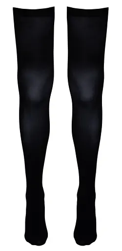 Панчохи Cottelli Legwear Thigh-high S/M (чорний) - фото 6