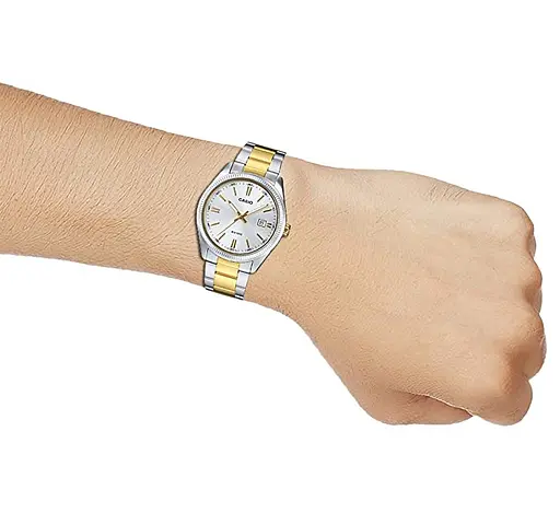 Часы наручные мужские стальные кварцевые оригинал Япония Casio MTP-1302SG-7AVEF (модуль №2784) - фото 5