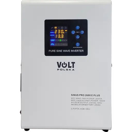 Источник бесперебойного питания (ИБП) Volt Polska Sinus Pro 2600E Plus (3SPM26024M) [157510] - фото 1