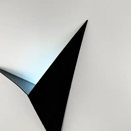 Чорне бра, що нагадує силует пташки 20х20 см Арт. W 58/1 BK Line F - фото 6