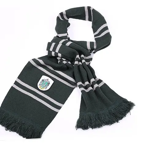 Шарф факультетов Хогвартса Слизерин с бахромой HP 6,115.642 - фото 1