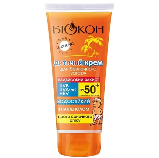 СС Крем дитячий Біокон для безпечної засмаги SPF-50+ 90мл - фото 1
