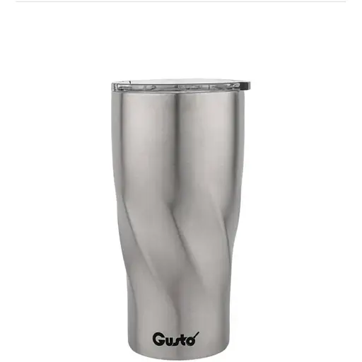 Термокружка Gusto GT-108 з нержавіючої сталі подвійна ізоляція 590 мл Сірий кристал - фото 1