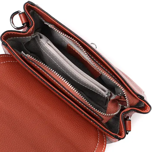 Сумка Vintage из натуральной кожи с защелкой 19х15х9 см sum0029040 - фото 7