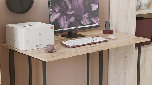 Компьютерный стол Ханна 75x120x60 черный ДСП Дуб Сан-Марино 16мм FRD-103484 - фото 3