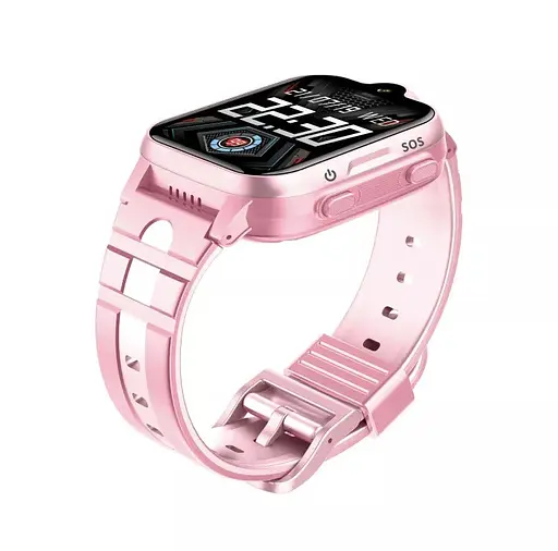 Подарунковий дитячий водонепроникний смарт-годинник Smart Watch K15 4G з камерою і GPS-відстеженням Рожевий - фото 5