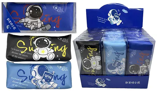 Пенал-косметичка Космонавт, PVC, 77-70 - фото 2