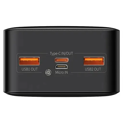 Портативный зарядний повербанк Baseus Bipow Digital Display 30000 mAh на 20 W LED-дисплей + кабель оригінал - фото 4