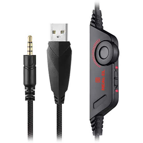 Ігрова гарнітура Real-EL GDX-7650 Black-Red (EL124100043) - фото 4