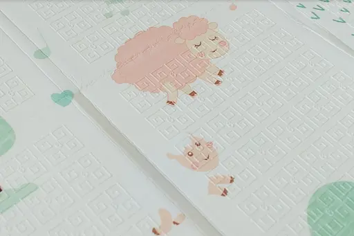Уцінка. Дитячий двосторонній складаний килимок Poppet Тигреня в лісі і Молочна ферма, 150х180 см (PP001-150) - фото 4