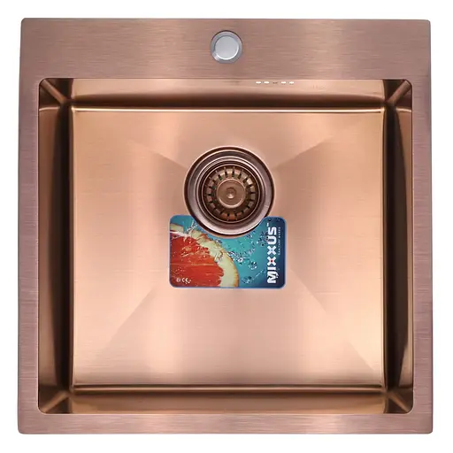 Кухонна мийка Mixxus MX5050-200x1.0-PVD бронзова MX0579, Бронза - фото 1