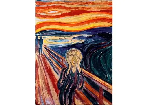 Пазл Trefl дерев'яний фігурний Крик, Едвард Мунк, 200 ел. (20252) - фото 2