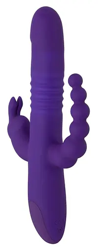 Вибратор Sweet Smile Thrusting Pearl Triple 24.8 см фиолетовый - фото 3
